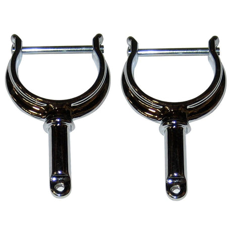 Perko North River Type Rowlock Horns - Chrome Plated Zinc - Pair - 1227DP0CHR