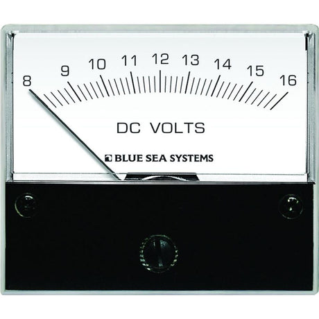 Blue Sea 8003 DC Analog Voltmeter - 2-3/4" Face, 8-16 Volts DC - 8003