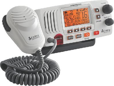 Cobra Electronics - Cobra MR F57 Fixed Mount Class D VHF Radio (Includes Flush Mount and Fixed Mount Kits) - MRF57W