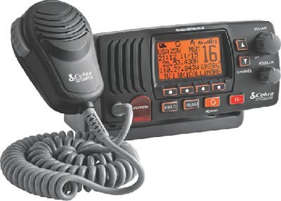 Cobra Electronics - Cobra MR F57 Fixed Mount Class D VHF Radio (Includes Flush Mount and Fixed Mount Kits) - MRF57B
