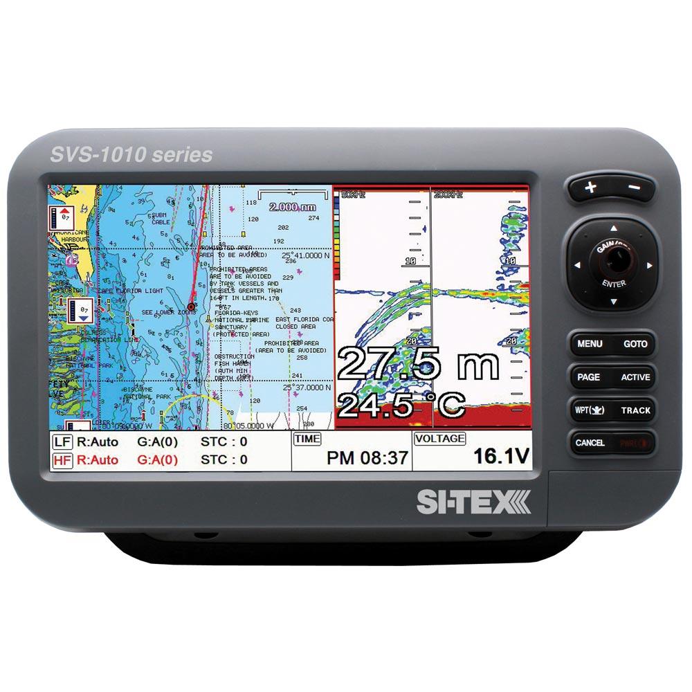 SI-TEX SVS-1010CF 10" Chartplotter/Sounder Combo w/Internal GPS Antenna & Navionics+ Card - SVS-1010CF