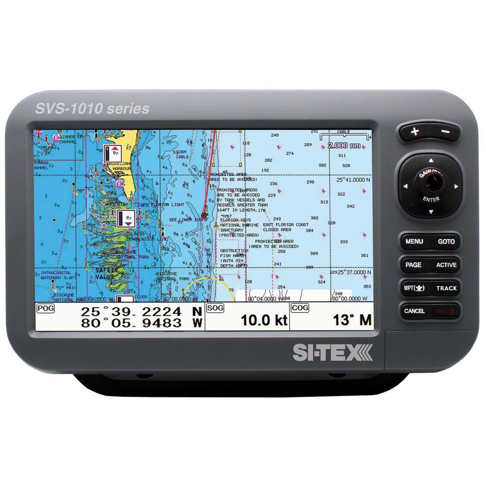 SI-TEX SVS-1010C 10" Chartplotter w/Internal GPS Antenna & Navionics+ Card - SVS-1010C