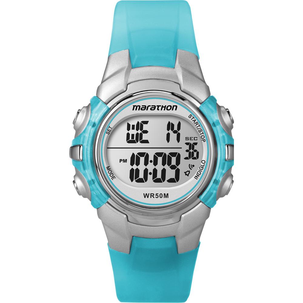 Timex Marathon Digital Mid Size Watch Light Blue T5K817