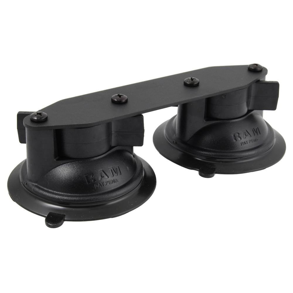 RAM Mount Straight Double Suction Cup Base - RAM-B-189B-FRO1U