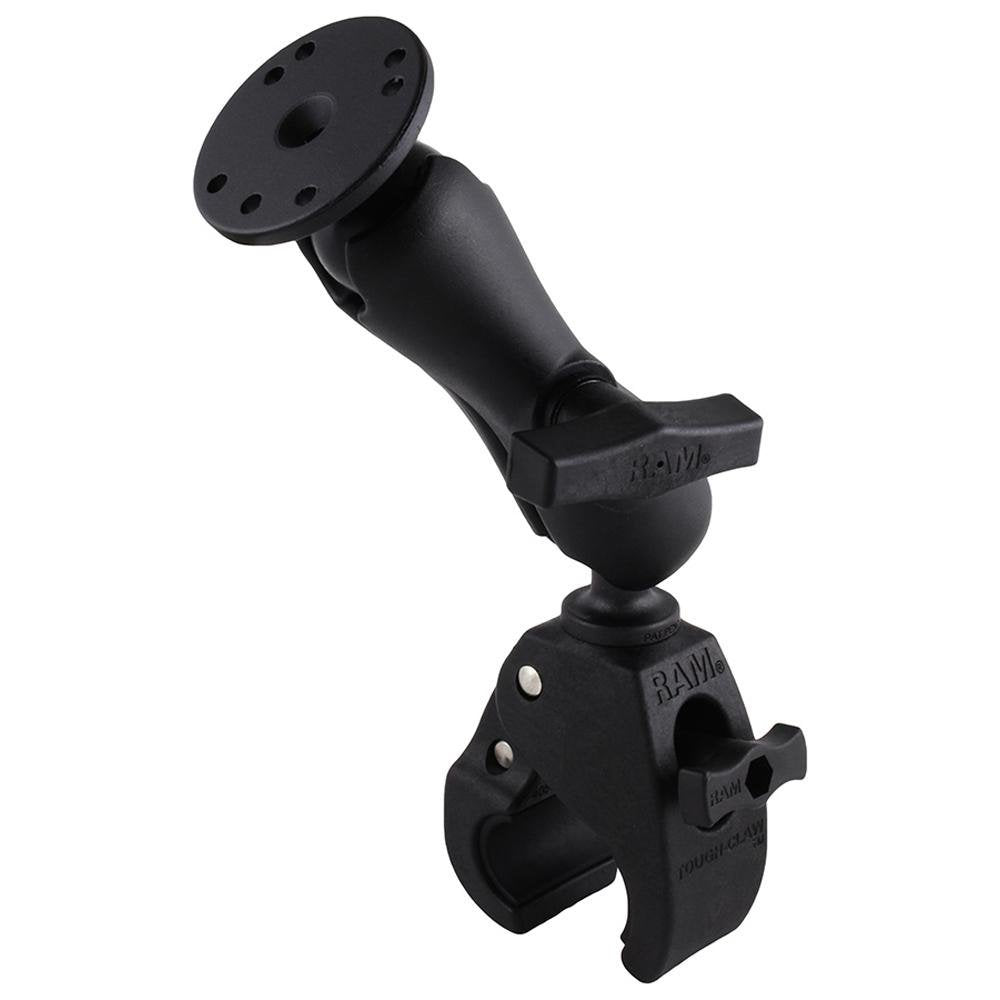 RAM Mount - Medium Tough-Claw Base with Double Socket Arm & 1.5" Round Base Adapter - RAP-404-202U