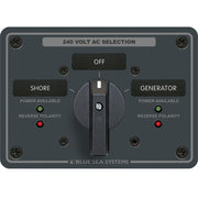 Blue Sea 8363 AC Rotary Switch Panel 65 Ampere 2 Positions + OFF, 3 Pole - 8363