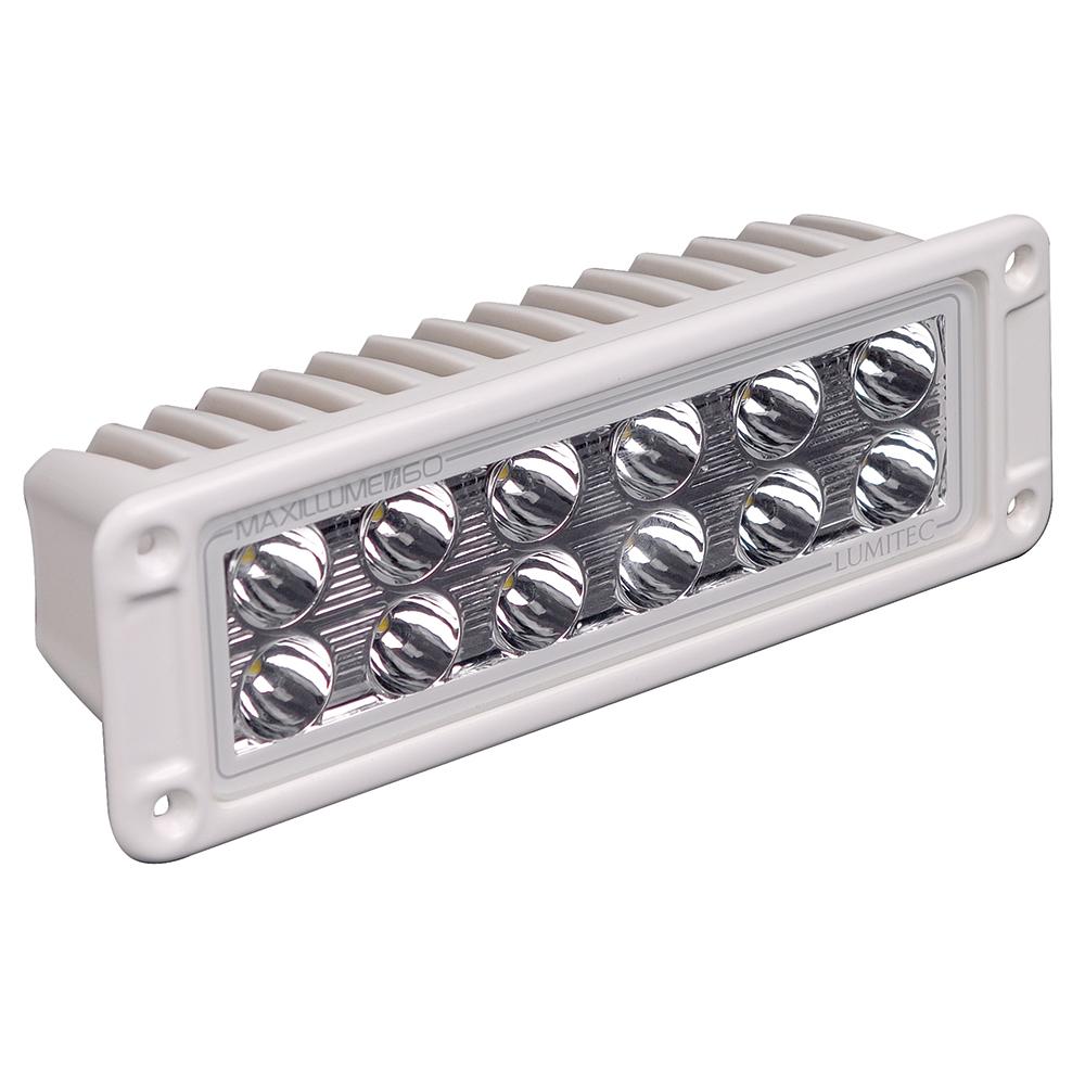 Lumitec Maxillumeh60 - Flush Mount Flood Light - White Housing - White Dimming - 101336