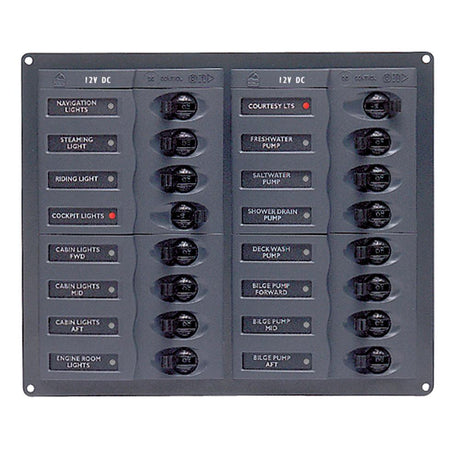 BEP DC Panel - 16-Way - No Meter - 904NM