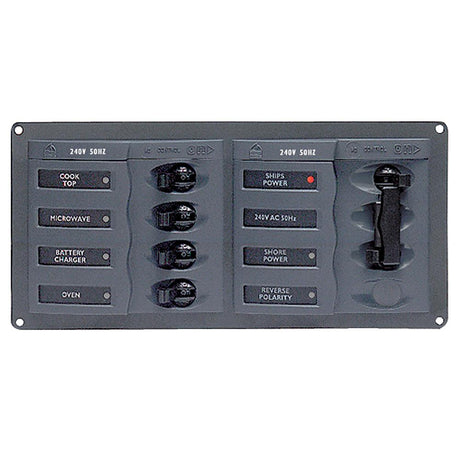 BEP AC Circuit Breaker Panel w/o Meters, 4 Way Panel 2 Mains - 240V - 900-AC1