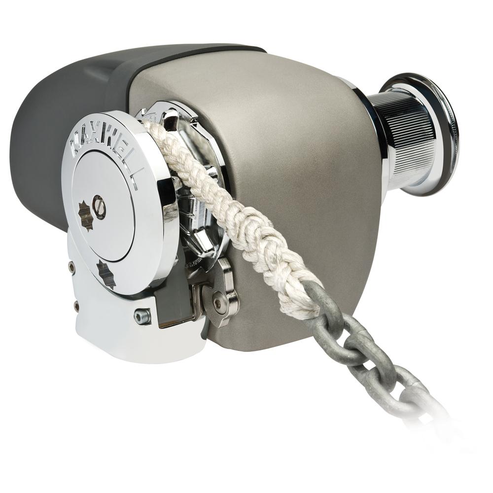 Maxwell HRC 10-8 Rope Chain Horizontal Windlass 5/16" Chain, 5/8" Rope 12V, with Capstan - HRC10812V