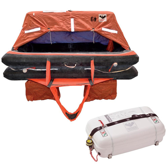 VIKING Coastal Life Raft 6 Person Low Profile Container - L006CL0015ACI