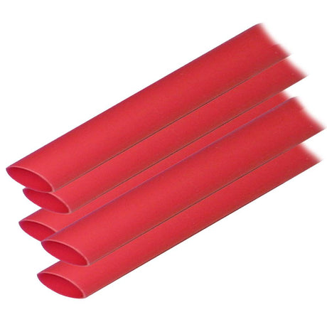 Ancor Adhesive Lined Heat Shrink Tubing (ALT) - 1/2" x 12" - 5-Pack - Red - 305624
