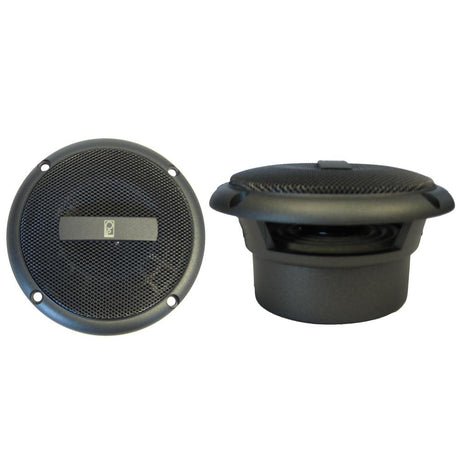 Poly-Planar - 3" Round Flush-Mount Compnent Speakers - Pair - Gray - MA3013G