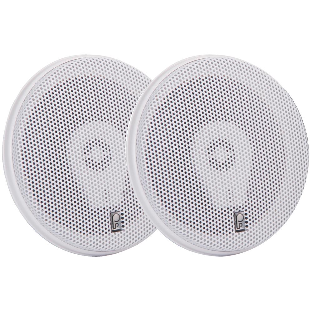 Poly-Planar - 6" Titanium Series 3-Way Marine Speakers - Pair - White - MA8506W