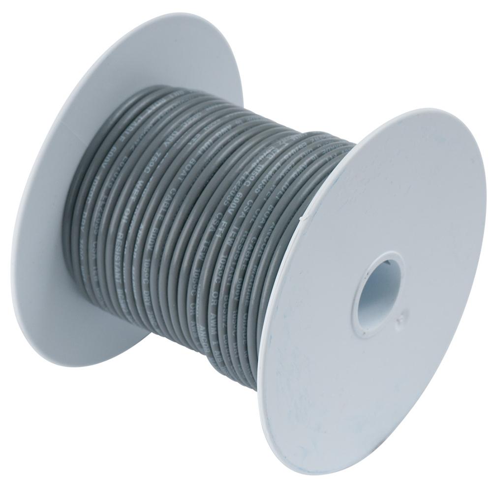 Ancor Grey 14 AWG Tinned Copper Wire - 100' - 104410