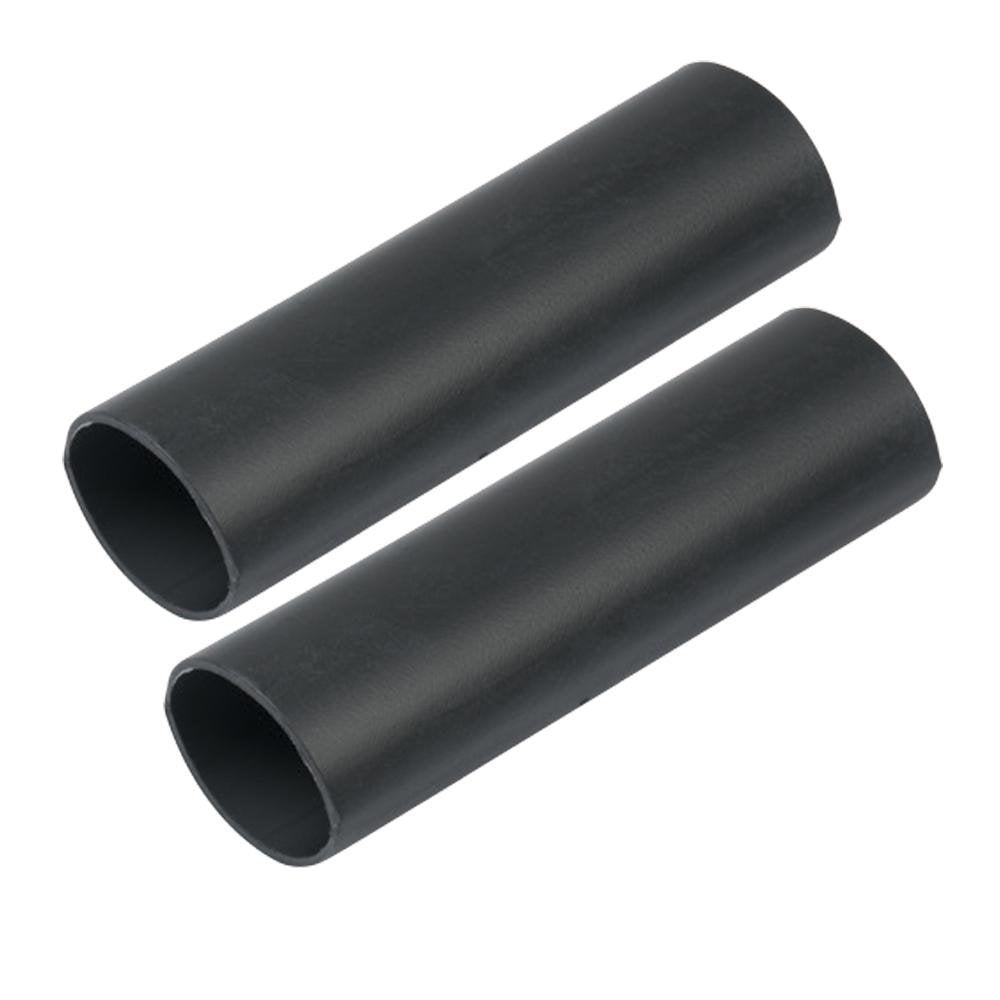 Ancor Heavy Wall Heat Shrink Tubing - 1" x 12" - 2-Pack - Black - 327124