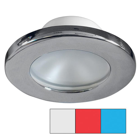 I2Systems - TRI-Light - Apeiron Screw Mount Light - Red, Cool White & Blue - Brushed Nickel Finish - A3120Z-41HAE