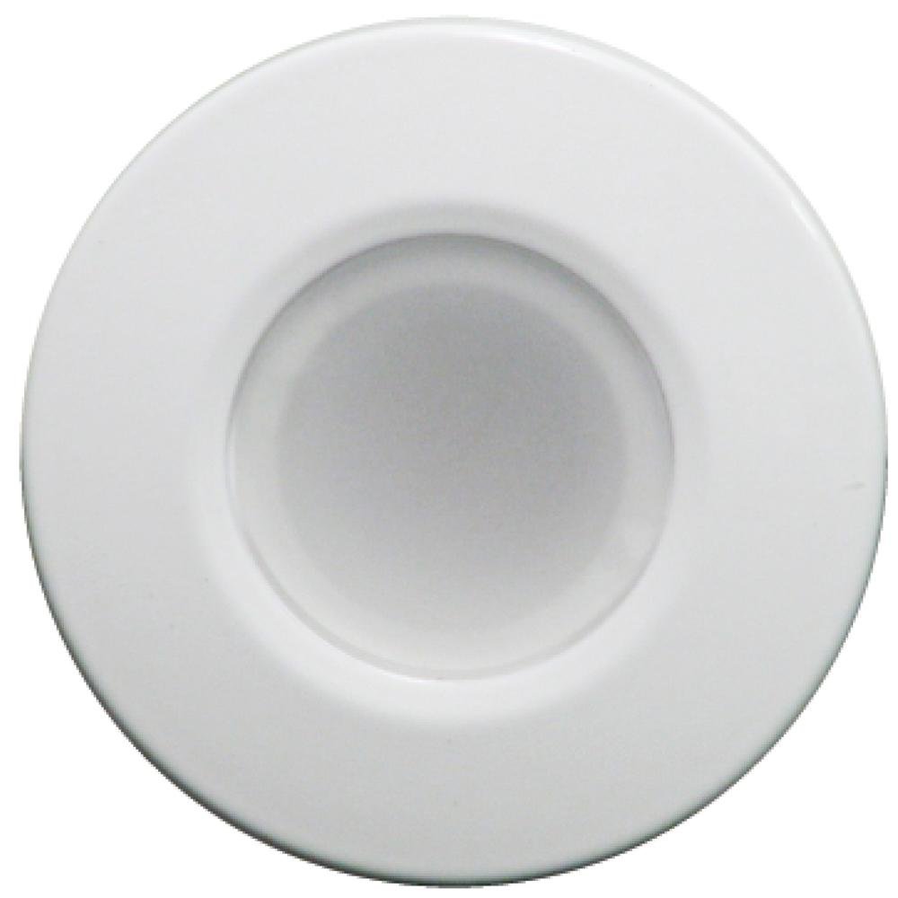 Lumitec - Orbit Flush Mount LED Down Light - Blue Non Dimming, Red Non Dimming & White Dimming w/White Housing - 112528