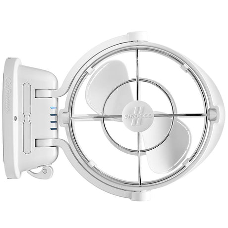 Caframo Sirocco II 3-Speed 7" Gimbal Fan - White - 12-24V - 7010CAWBX