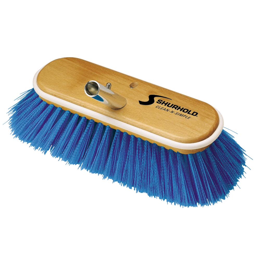 Shurhold 10" Extra-Soft Deck Brush - Blue Nylon Bristles - 975