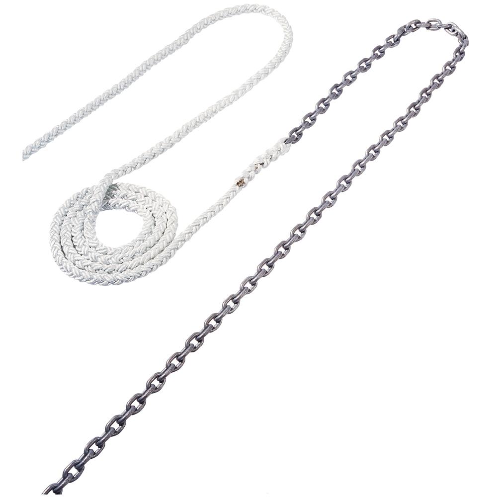 Maxwell Anchor Rode - 15&#39;-1/4" Chain to 150&#39;-1/2" Nylon Brait - RODE38