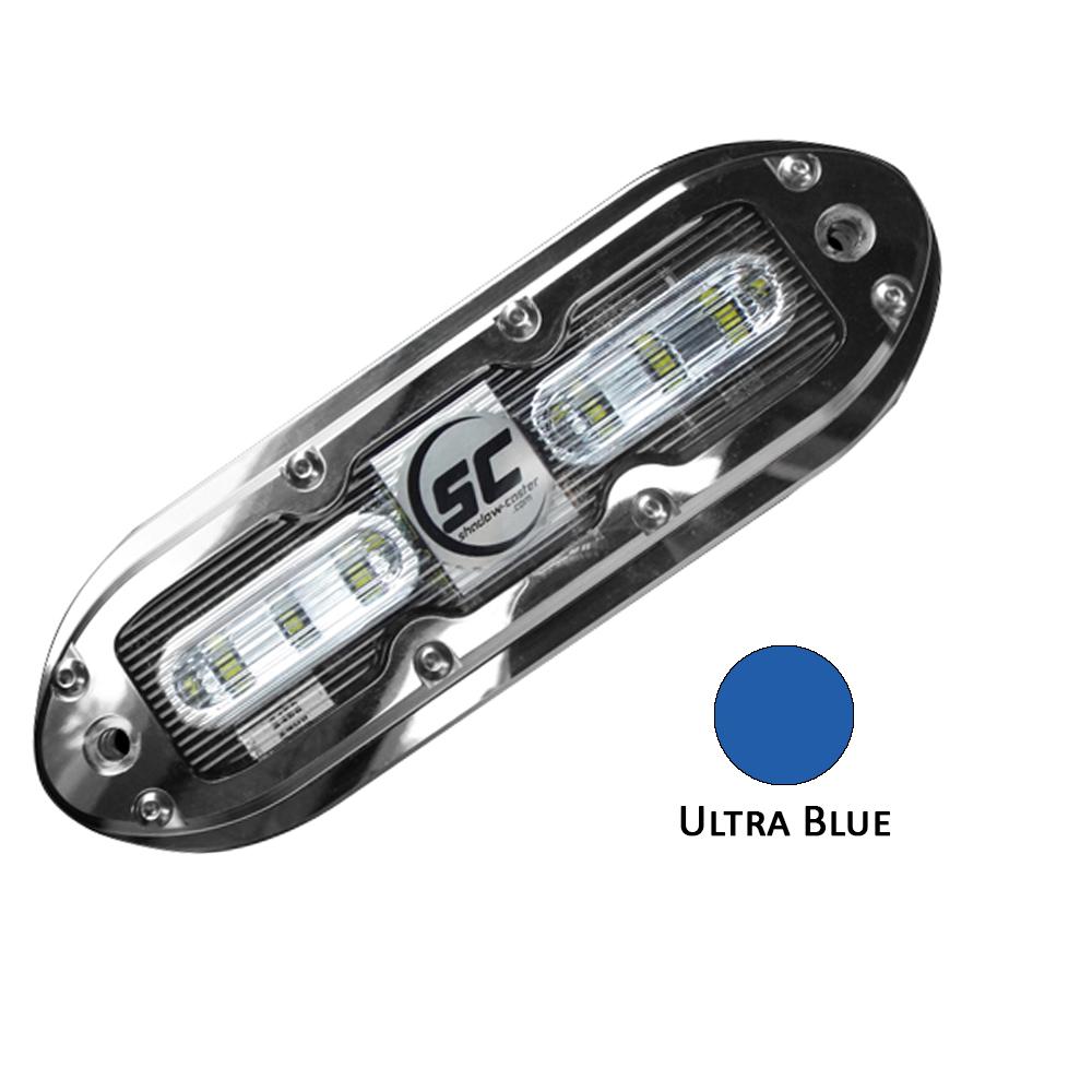 Shadow-Caster SCM-6 LED Underwater Light w/20' Cable - 316 SS Housing - Ultra Blue - SCM-6-UB-20