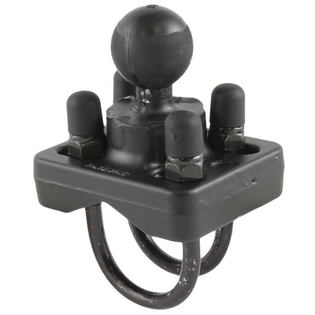 RAM Mount Double U-Bolt Base w/1" Ball f/Rails from 0.75" to 1.25" Diameter - RAM-B-235U