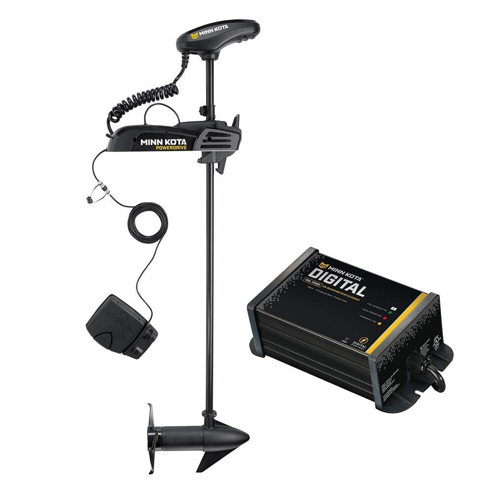 Minn Kota Powerdrive 55_BT - 12v-55lb-54" w/ Free MK-106D On-Board Charger - 1358739