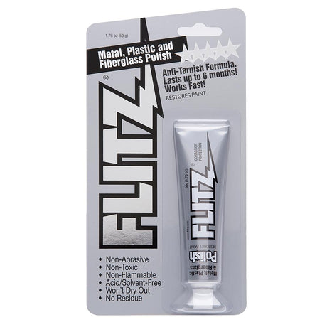 Flitz Polish - Paste - 1.76oz Tube - 6-Pack - BP 03511-6A-6PK