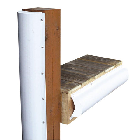 Dock Edge Piling Bumper - One End Capped - 6' - White - 1020-F