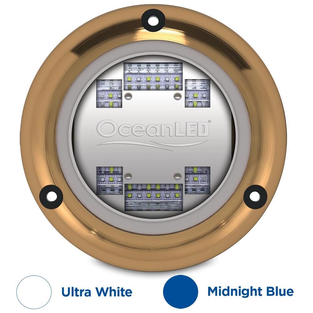 OceanLED Sport S3124s Underwater LED Light - Ultra White/Midnight Blue - 012103BW