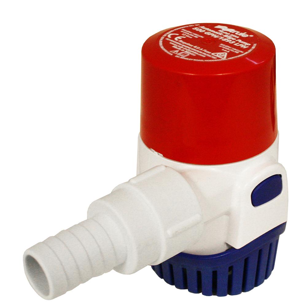 Rule 500GPH Electronic Sensing Bilge Pump - 12V - 25SA