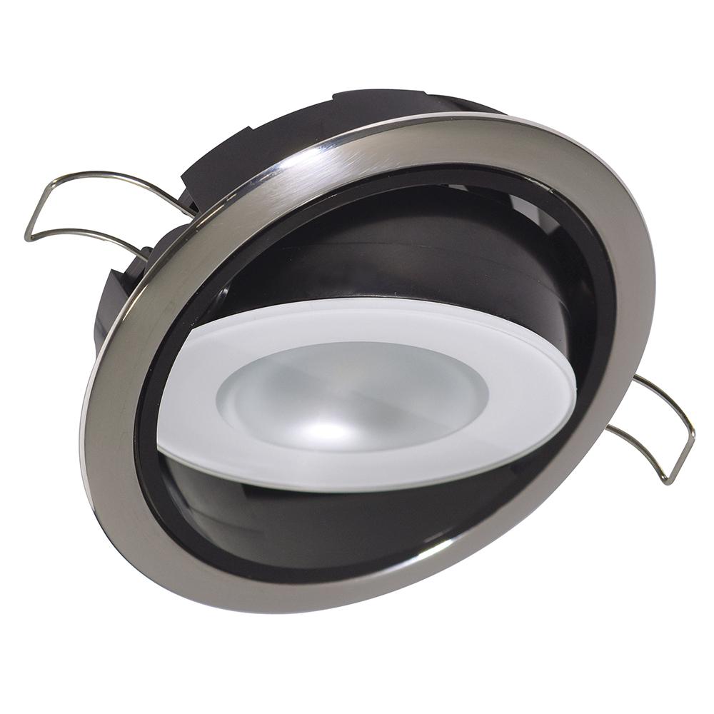 Lumitec - Mirage Positionable LED Down Light - Spectrum RGBW Dimming - Polished Bezel - 115117