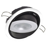 Lumitec - Mirage Positionable LED Down Light - White Dimming, Red/Blue Non-Dimming - White Bezel - 115128