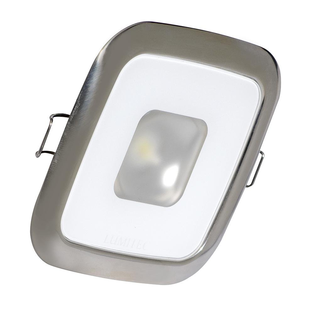 Lumitec - Mirage Square LED Down Light - Spectrum RGBW Dimming - Polished Bezel - 116117