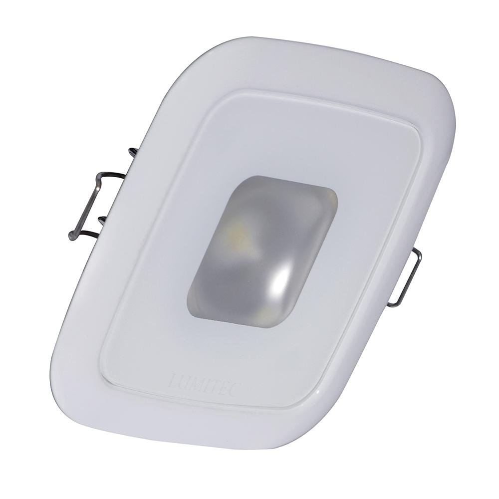 Lumitec - Mirage Square LED Down Light - Spectrum RGBW Dimming - White Bezel - 116127