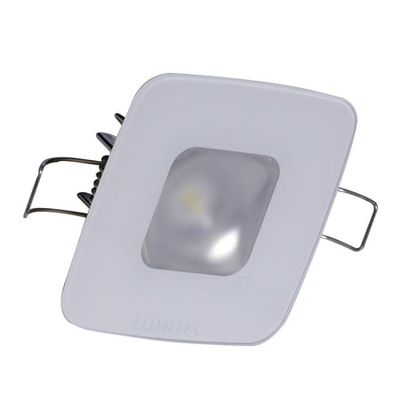 Lumitec - Mirage Square LED Down Light - White Dimming, Red/Blue Non-Dimming - Glass Housing - No Bezel - 116198