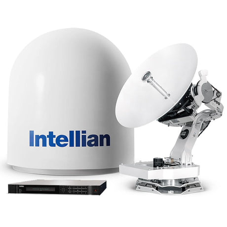 Intellian V65 Ku-Band w/65CM (23'6") Reflector, X-pol and Co-pol, NJRC  4W Extended BUC & PLL LNB - VG-650-BUW