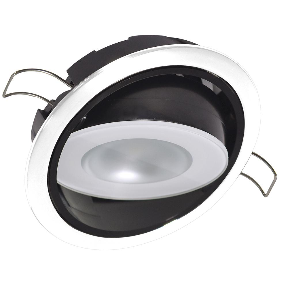 Lumitec - Mirage Positionable LED Down Light - White Dimming - White Bezel - 115123