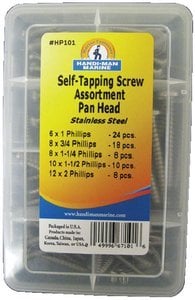 Handi-Man Phillips Self Tapping Oval Head Screw Kit - 68 Pieces - HP102