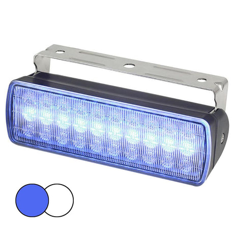 Hella Marine Sea Hawk XL Dual Color LED Floodlights - Blue/White LED - Black Housing - 980950061