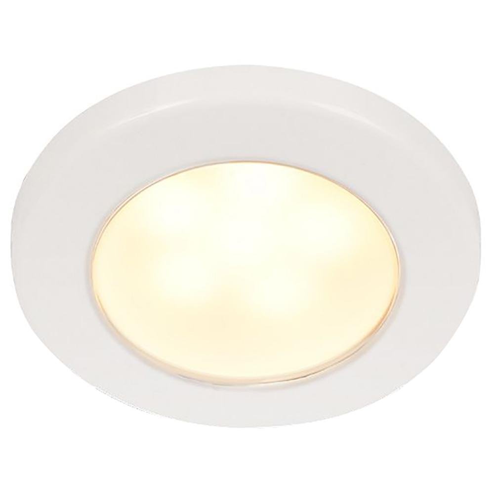 Hella Marine EuroLED 75 3" Round Screw Mount Down Light - Warm White LED - White Plastic Rim - 12V - 958109011