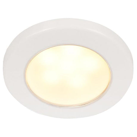 Hella Marine EuroLED 75 3" Round Screw Mount Down Light - Warm White LED - White Plastic Rim - 12V - 958109011