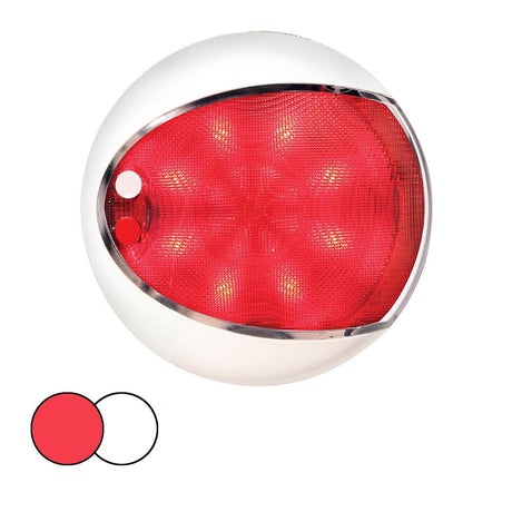 Hella Marine EuroLED 130 Surface Mount Touch Lamp - Red/White LED - White Housing - 959950121