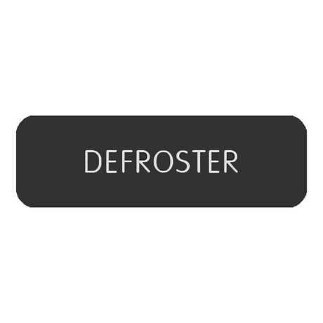 Blue SeaLarge Format Label - "Defroster" - 8063-0129