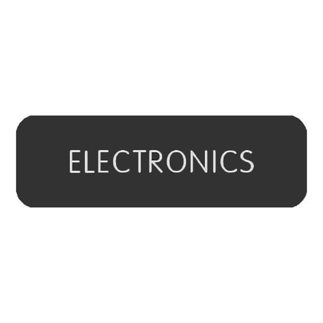 Blue SeaLarge Format Label - "Electronics" - 8063-0148