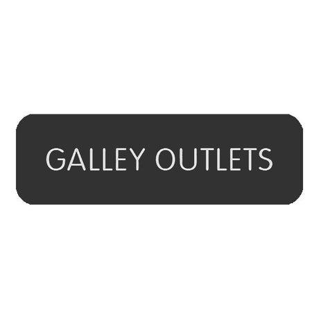 Blue SeaLarge Format Label - "Galley Outlets" - 8063-0224