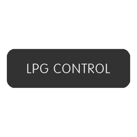 Blue SeaLarge Format Label - "LPG Control" - 8063-0306