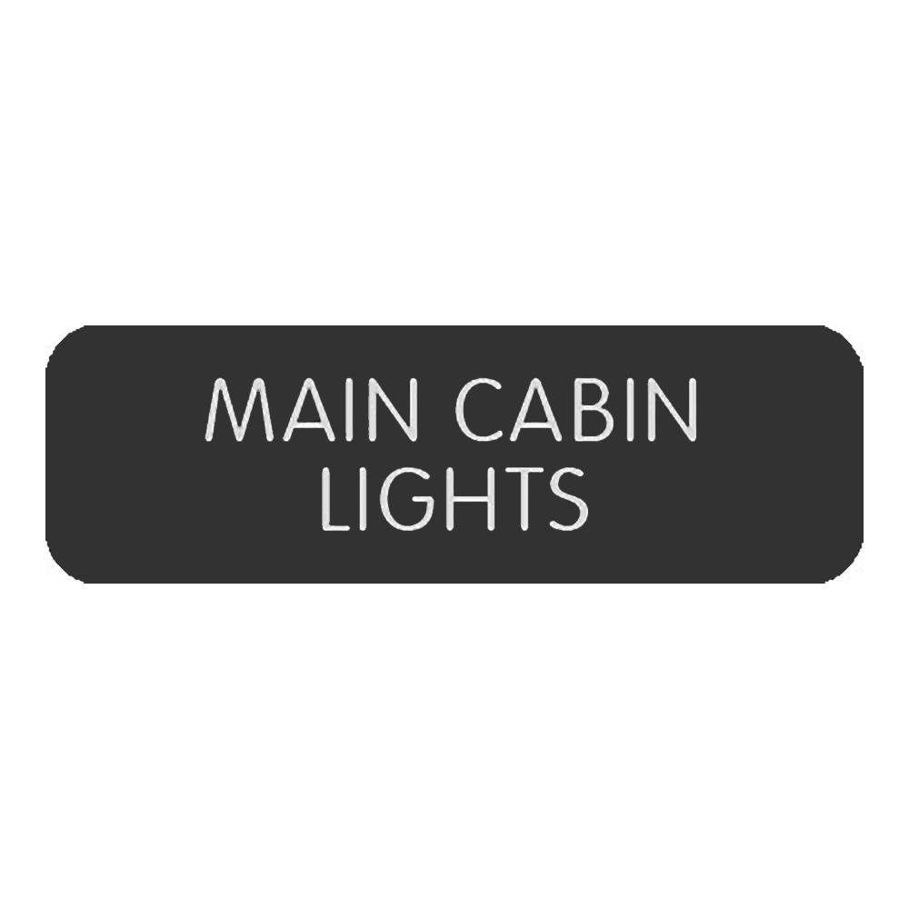 Blue SeaLarge Format Label - "Main Cabin Lights" - 8063-0313