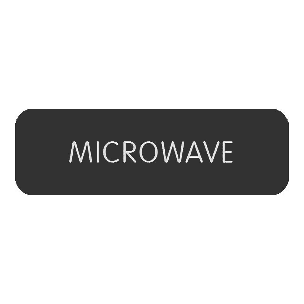 Blue SeaLarge Format Label - "Microwave" - 8063-0318